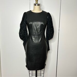 NWT Express Faux Leather Dress